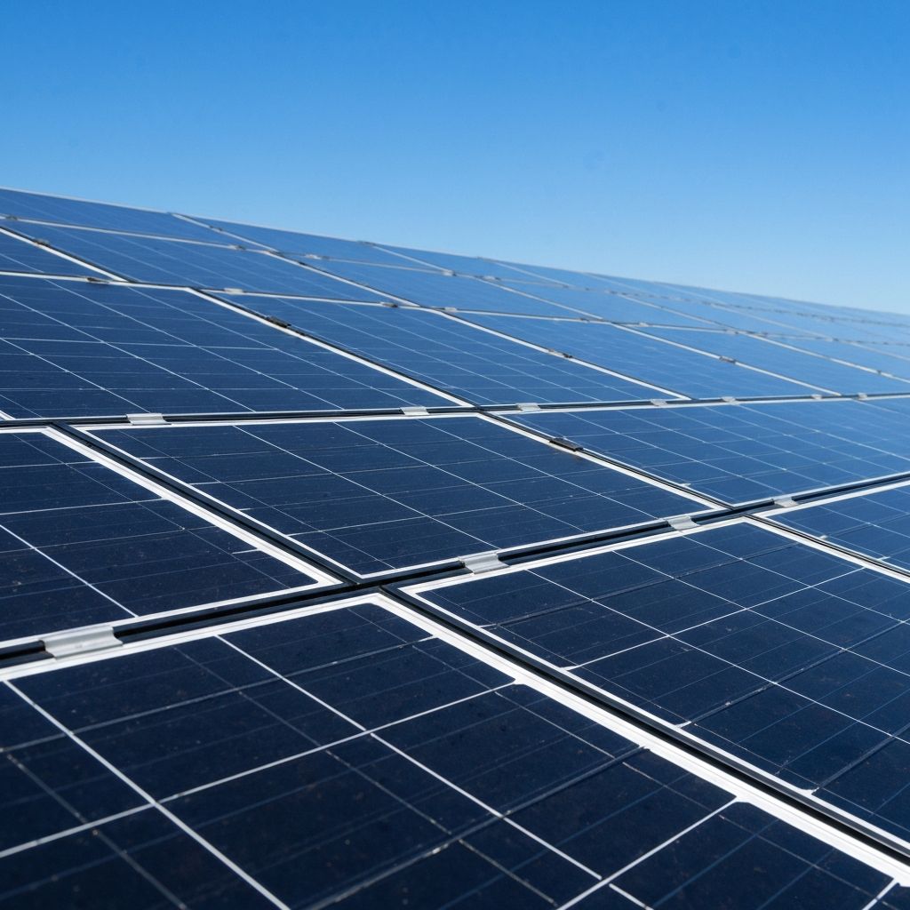 After cleaning - spotless solar panels